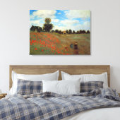 Les Coquelicots von Claude Monet Leinwanddruck (Insitu (Schlafzimmer))