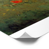 Les Coquelicots von Claude Monet Poster (Ecke)