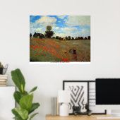 Les Coquelicots von Claude Monet Poster (Heimbüro)