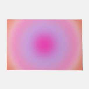 Les Couleurs 01 Orange and Pink Gradient Aura Fußmatte