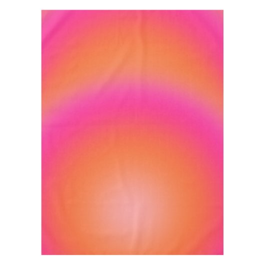 Les Couleurs 03 Hot Pink und Orange Gradient Aura Tischdecke (Vorderseite)