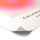 Les Couleurs 04 Neutral rosa und orange glänzend Poster (Ecke)