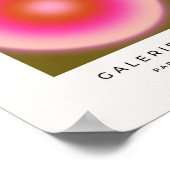 Les Couleurs 05 Farbverlauf Olive und Pink Aura Poster (Ecke)