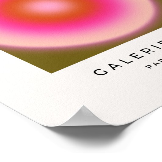 Les Couleurs 05 Gradient Olive and Pink Aura Poster (Ecke)