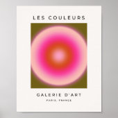 Les Couleurs 05 Gradient Olive and Pink Aura Poster (Vorne)