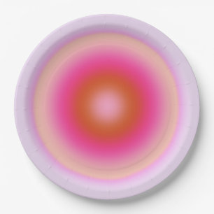 Les Couleurs 06 Flieder- und Rosafarbenes Gradient Pappteller