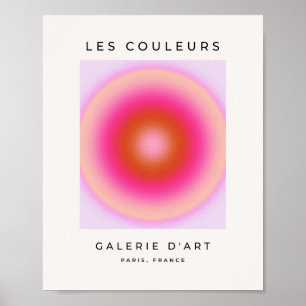 Les Couleurs 06 Flieder- und Rosafarbenes Gradient Poster