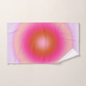 Les Couleurs 06 Lilac und Pink Gradient Aura Badhandtuch Set (Handtuch)