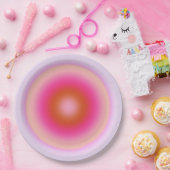 Les Couleurs 06 Lilac und Pink Gradient Aura Pappteller (Party)