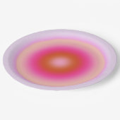Les Couleurs 06 Lilac und Pink Gradient Aura Pappteller (Schrägansicht)