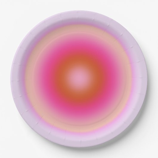 Les Couleurs 06 Lilac und Pink Gradient Aura Pappteller (Vorderseite)
