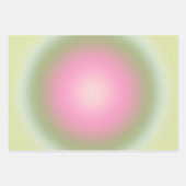 Les Couleurs 07 Gradient rosa und grüne Aura Geschenkpapier Set (Vorderseite 3)