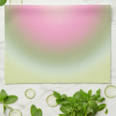 Les Couleurs 07 Gradient rosa und grüne Aura Geschirrtuch (Gefaltet)