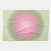 Les Couleurs 07 Gradient rosa und grüne Aura Geschirrtuch (Horizontal)