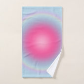 Les Couleurs 08 Gradient Pink und Blue Aura Badhandtuch Set (Handtuch)