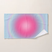 Les Couleurs 08 Gradient Pink und Blue Aura Badhandtuch Set (Handtuch)