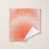 Les Couleurs 09 Orange Gradient Aura Badhandtuch Set (Waschlappen)