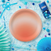 Les Couleurs 09 Orange Gradient Aura Pappteller (Party)