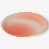 Les Couleurs 09 Orange Gradient Aura Pappteller (Schrägansicht)