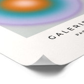 Les Couleurs 10 Bright farbenfrohe strahlende Aura Poster (Ecke)