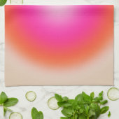 Les Couleurs 12 orange und rosa glänzen Geschirrtuch (Gefaltet)