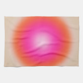 Les Couleurs 12 orange und rosa glänzen Geschirrtuch (Horizontal)