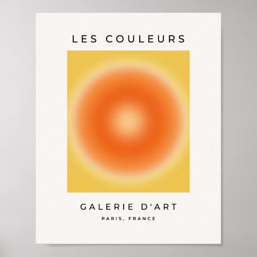 Les Couleurs 13 Sonnenscheinstrahlung Poster (Vorne)