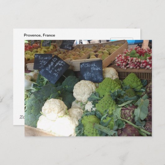 Les Couleurs de la Provence 2: Le Marché Postkarte (Vorne/Hinten)