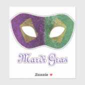 Les Couleurs de Mardi Gras Sticker (Blatt)