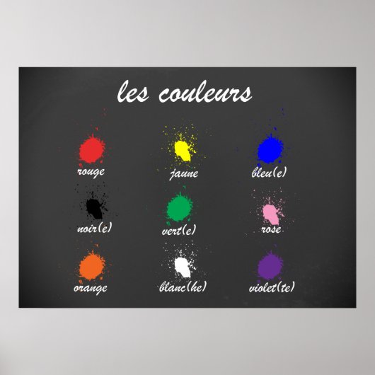 Les Couleurs (Die Farben) Poster (Vorne)