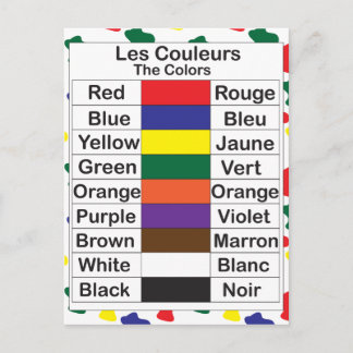 Les Couleurs Postkarte