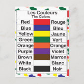 Les Couleurs Postkarte (Vorderseite)