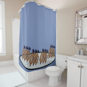 "Les Crocs" Crocodile Chorus-Zeile Duschvorhang (Beispiel)