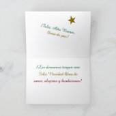 Les Deseamos una Feliz Navidad. Spanische Karte. Karte (Innenseite)