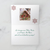 Les deseamos unas Felices Fiestas, Spanische Karte (Innenseite)