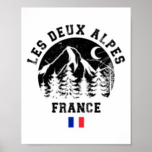 Les Deux Alpes Frankreich Alpen Skigebiet Lugano Poster