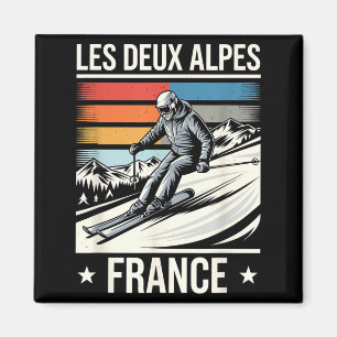Les deux alpes Frankreich Skifahren, französischer Magnet