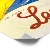 Les Diablerets, Frau im Skilift Poster (Ecke)