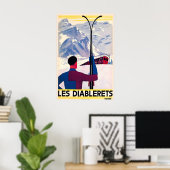 Les Diablerets Schweizer Alpen Schweiz Skigebiet V Poster (Heimbüro)
