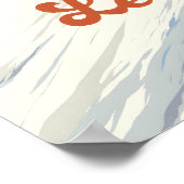 Les Diablerets Snowboarden Reiseplakat Poster (Ecke)