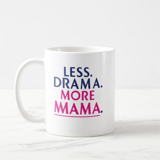 Les Drama. Mehr Mama Kaffeetasse (Links)