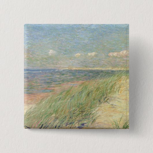 Les Dunes du Zwin, Knokke, 1887 (Öl auf Leinwand) Button (Vorderseite)