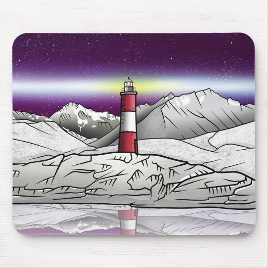 Les Eclaireurs Lighthouse Southern Argentina Mousepad (Vorne)