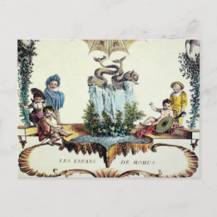 Les Enfans ~ Postcard Französisch Vintag Postkarte