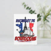 Les escargots postkarte (Stehend Vorderseite)