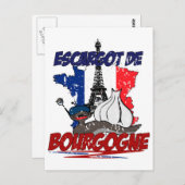 Les escargots postkarte (Vorne/Hinten)