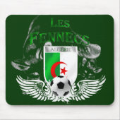 Les Fennecs Algerien Flagge Fußball mousepad (Vorne)