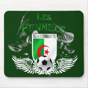 Les Fennecs Algerien Flagge Fußball mousepad