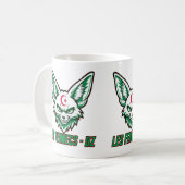 Les Fennecs DZ – Algerischer Fennec Fußball Fan Be Kaffeetasse (Vorderseite Links)