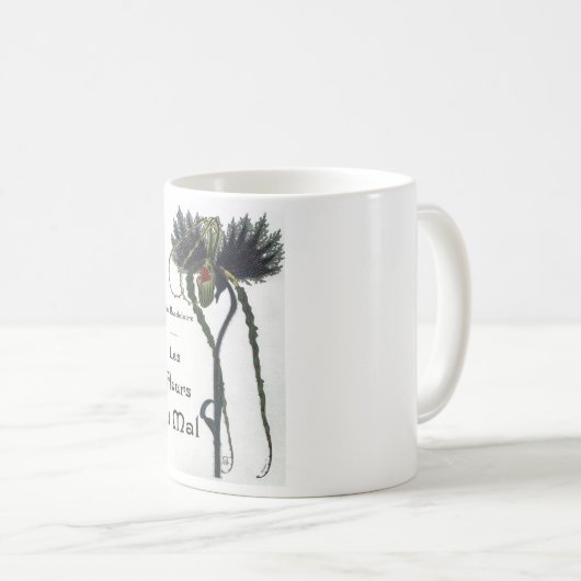 Les Fleur du Mal - Baudelaire Kaffeetasse (VorderseiteRechts)